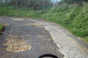 Como devo proceder quando a via se encontra em mau estado de conservação?