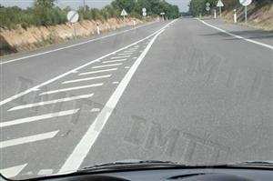 Posso parar em cima da raia oblíqua?